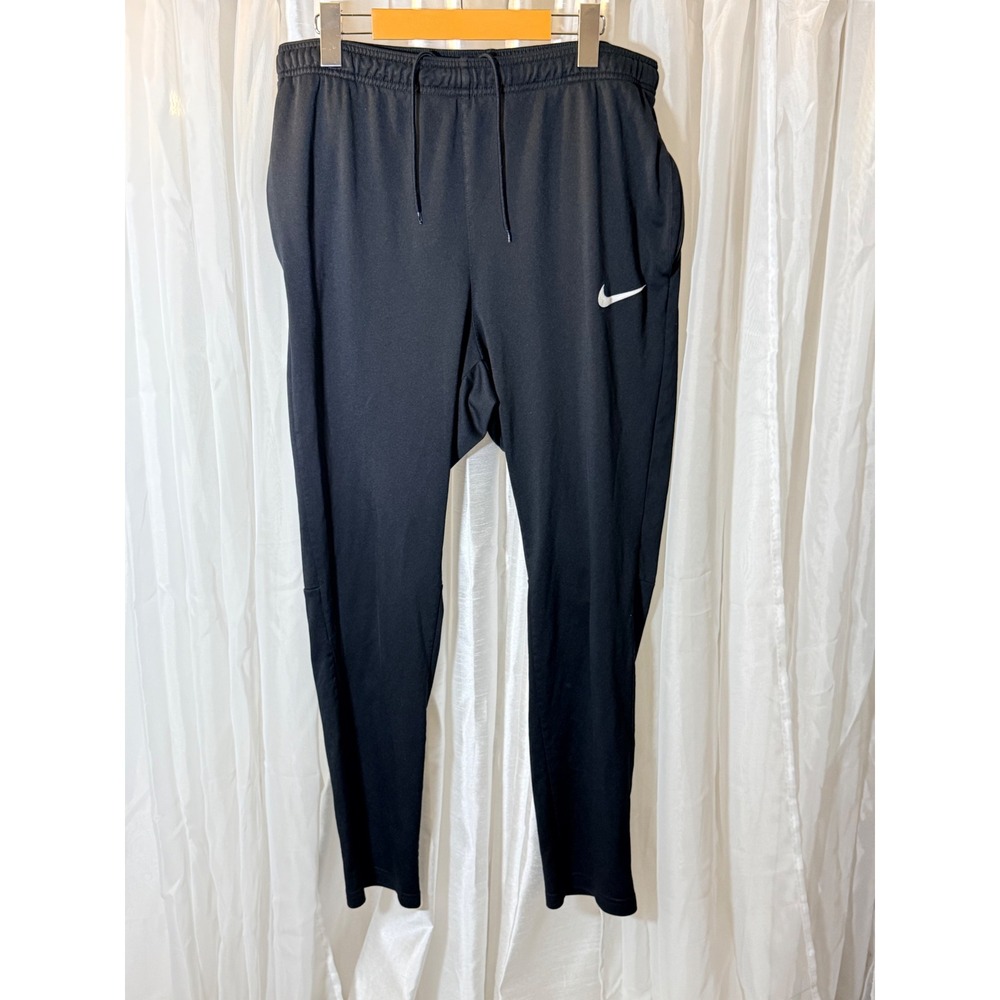 Nike Joggers Mens Large Black Dri-FIT Tapered Athletic Training Pants